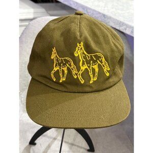 Urban Outfitters The Man Who Captured Sunshine Horse Hat Brown Green Snapback